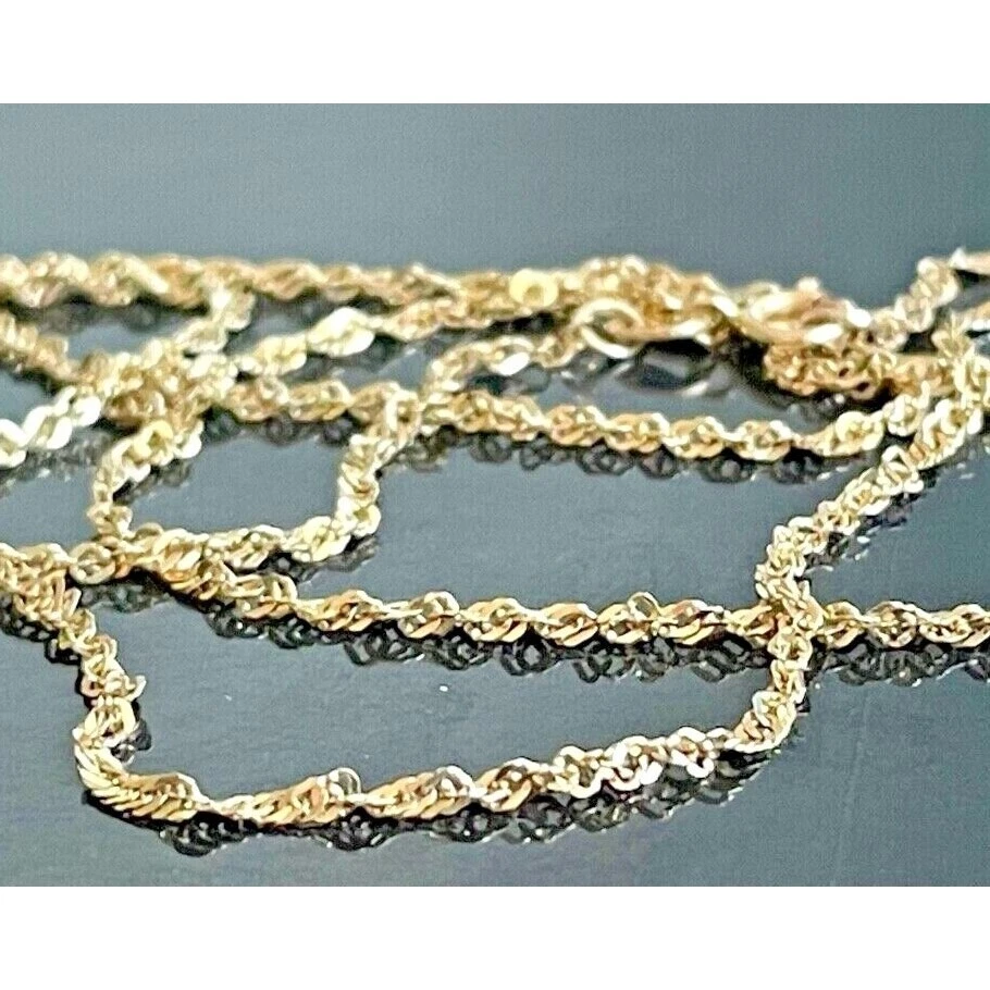 14K YELLOW GOLD  STARRY NECKCHAIN NECKLACE SKY - Image 4 of 4