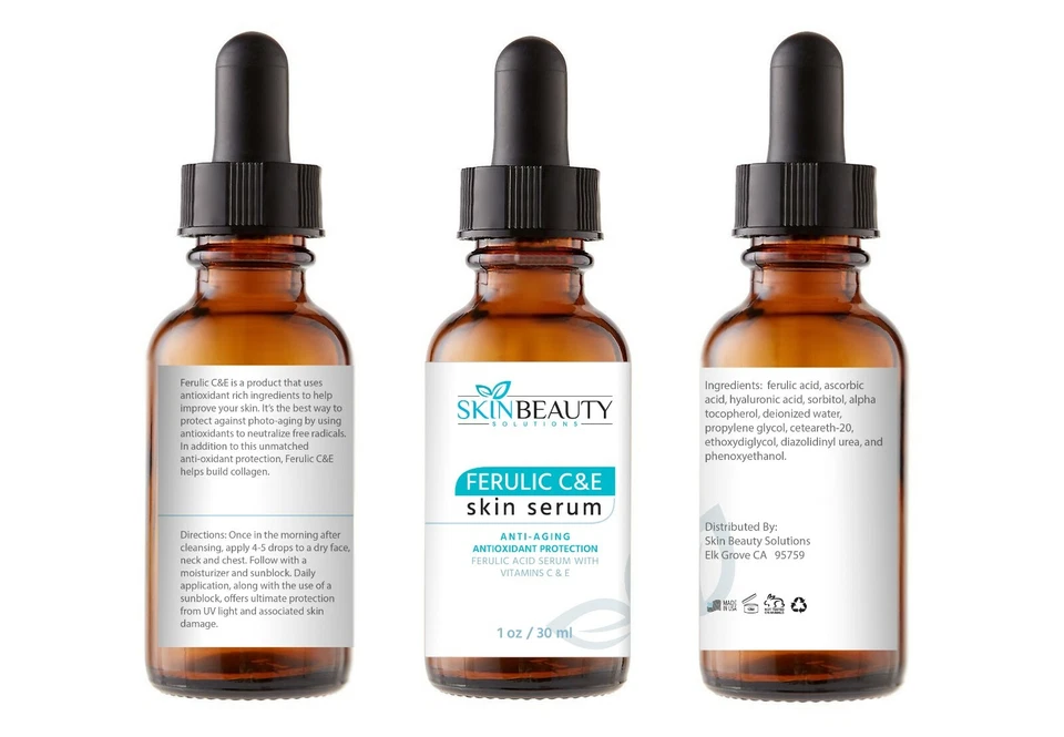 Ferulic Acid CE - Vitamin C+E  AntiOxidant, Wrinkles,  Anti-Aging, SunDamage +++ - Image 3 of 3