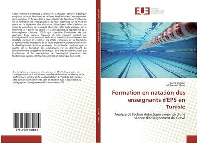 Formation en natation des enseignants d'EPS en Tunisie Donia Sghaier
