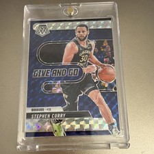 Panini 2024-25 Mosaic Prizm Give and Go Stephen Curry Warriors NBA Card #9