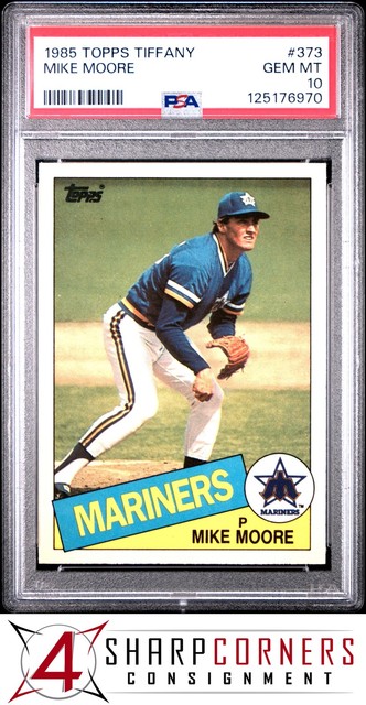 1985 Topps Tiffany #373 Mike Moore Mariners Pop 1 PSA 10