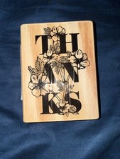 Thanks Floral Wood Stamp By Recollections For Crafts Scrapbooking