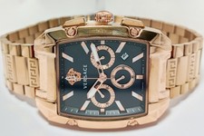 Working Versace Chronograph Black Dial with D...