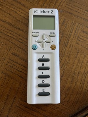 iClicker 2 Student Response Remote Working ~ 2 AAA Alkaline Batteries Included