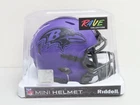 Ray Lewis Signed Auto Autograph Ravens Mini Helmet Beckett BAS COA