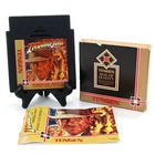 Indiana Jones and the Temple Of Doom NES Game Tengen Cartridge With Booklet