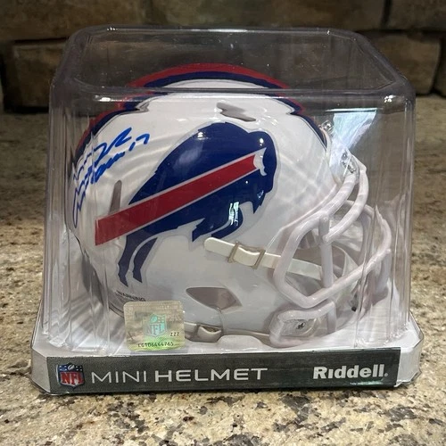 Josh Allen - Buffalo Bills - Autographed Mini Helmet - 5 Star Authenticated