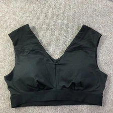 Tommie Copper Sports Bra Womens Extra Large Black Shoulder Support Active Gym