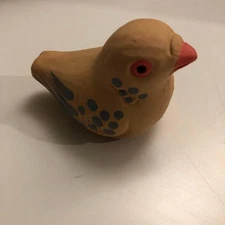 Hiroshima Miyajima Ochi Pottery Crow Bird Whistle 8cm  Free Shipping
