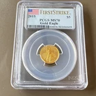 U.S. Mint 2015 $5 Gold Eagle PCGS MS70 First Strike Gold Coin