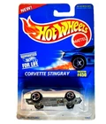 VTG 1995 Hot Wheels Corvette Stingray 1:64 Scale Diecast Car White #450