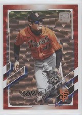 2021 Topps Red 19/199 Wilmer Flores #191 3v0