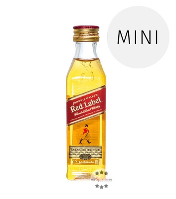 Johnnie Walker Red Label / 40 % Vol. / 0,05 Liter-Flasche