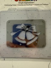 Sizzix Simple Impressions Silver Embossing Folder - Wedding Bells 38-9658 - New