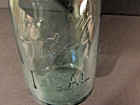 Vintage Blue Ball Ideal Mason Glass Qt Canning Jar Pat. July 14 1908 ~Misprint~ — photo 9