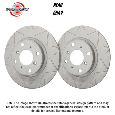 SP Performance V30-2964 Peak GREY Zinc Rear Rotors 91-99 Mitsubishi 3000GT/SL