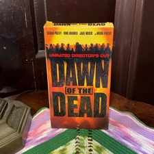 Dawn of the Dead Unrated Director’s Cut VHS 2004 Zack Snyder Zombie Horror