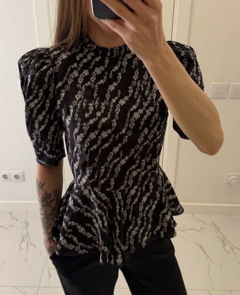 Women Sandro Shirt Black Other Material 36