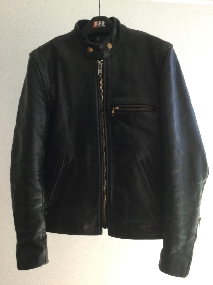 VANSON Model B Single Riders Jacket Competition Weight Leather 