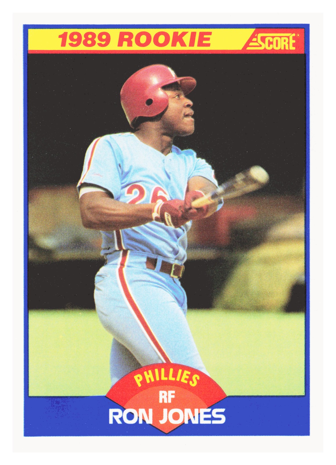 Ron Jones Score Phillies RC 1989 Score