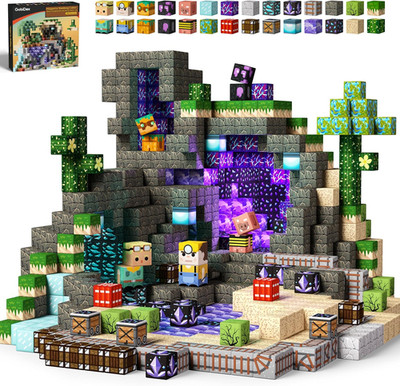Gobidex 100-Piece Magnetic Building Blocks - STEM Montessori Toy for Kids 3+