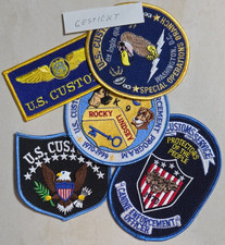 5 x US ZOLL Police Patch - INAKTUELL - Polizei Abzeichen 1990er Jahre Konvolut