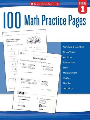 Scholastic 100 Math Practice Pages: Grade 1 (Taschenbuch)