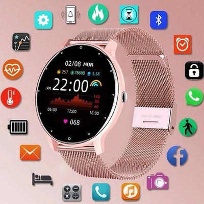 LIGE Waterproof Smart Band Watch Real-Time Weather Forecast Men Fitness