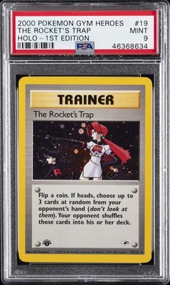 2000 POKEMON GYM HEROES HOLO-1ST ED #19 THE ROCKET'S TRAP PSA 9 | eBay
