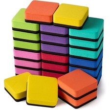 Magnetic Whiteboard Erasers 24 Pack Dry Erase Markers Cleaners for Classroom