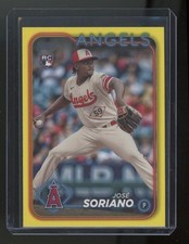 2024 Topps Series 1 Jose Soriano SP Yellow Border Rookie Card #15. rookie card picture