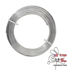 14 Gauge Aluminum Craft Wire,66 Ft Silver Metal Wire for Jewelry 14 Gauge 66 Ft