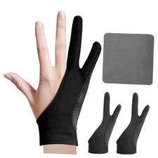 Digital Drawing Glove: 3-Layer Palm Rejection, Two-Finger Large Midnight Ink