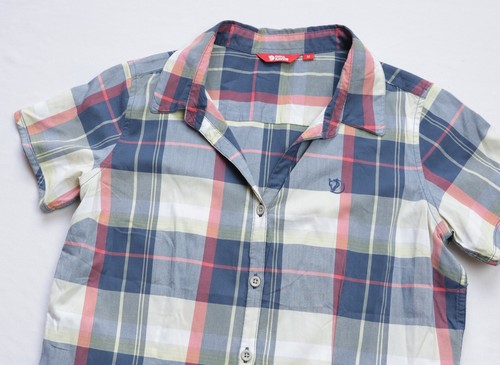 Fjallraven Marta Button Shirt womens Short Sleeve top size M Medium 89467