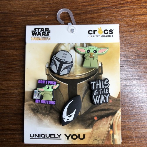 New Crocs Jibbitz Charms 5Pack Star Wars Mandalorian Grogu Baby Yoda
