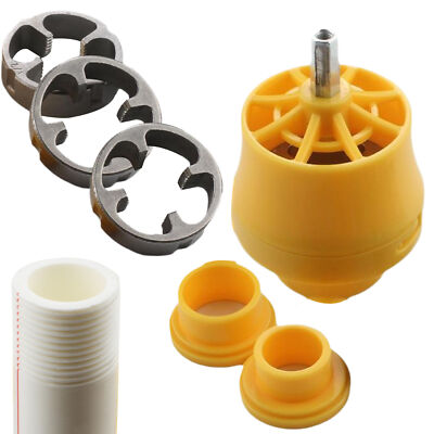 6Pcs PVC Thread Maker Tool NPT Die Set Pipe Round Threader 1/2'' 3/4'' 1'' C88