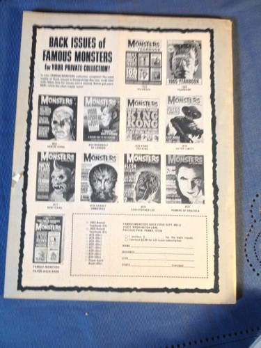 Famous Monsters #31 - 'Lon Chaney ' 1964 Warren Publishiing - Picture 2 of 2