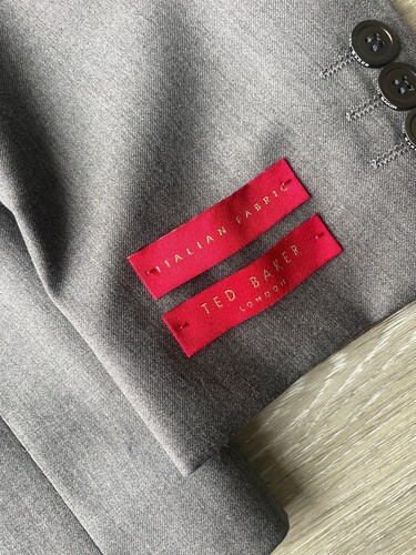 TED BAKER GREY "GATBUG" DEBONAIR SLIM FIT BLAZER JACKET COAT - 36R - NEW & TAGS - Picture 8 of 12
