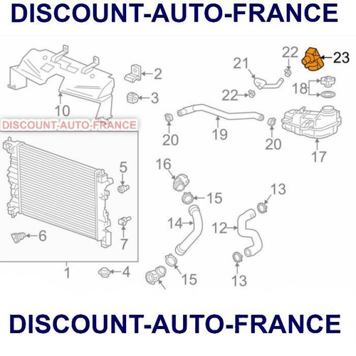 Raccord connecteur de durite pour OPEL ASTRA CHEVROLET CRUZE 55354565 - Picture 2 of 8