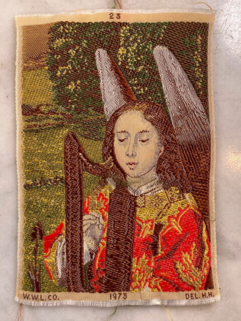 Vintage WARNER ARTEX Silk Woven Jacquard HANS MEMLING Art. WWL CO DEL HH 1973 Vintage WARNER ARTEX Silk Woven Jacquard HANS MEMLING Art. WWL CO DEL HH 1973