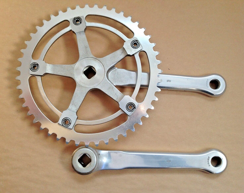 Ofmega Super Competizione Pista 170mm Crankset 144bcd 47t Sugino Mighty Comp - Picture 5 of 13