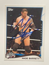 WWE WADE BARRETT Signed Card Raw Smackdown