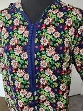 Moroccan Traditional Floral Women's Djellaba Size S-M