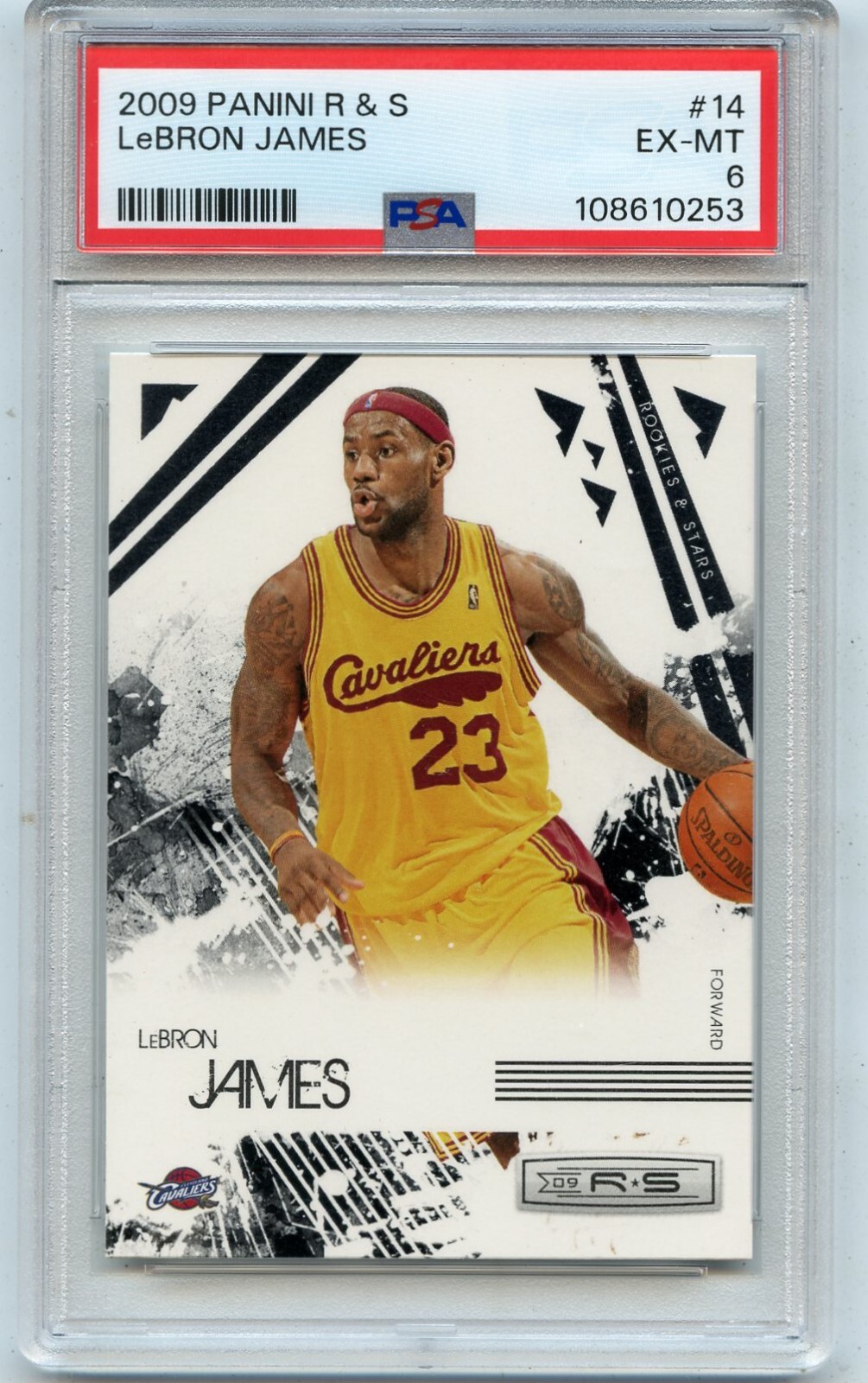 LeBron James #14 Basketball Cards 2009 Panini Rookies & Stars trading card — raw and PSA graded price guide