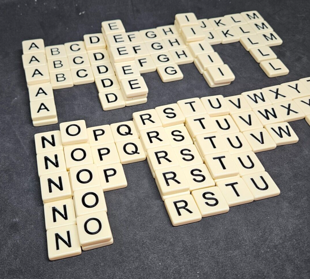 USED LOT of Bananagrams Letter Tiles ONLY; Replacement Pieces; AS IS; PICTURES eBay