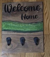 Welcome Sign Coat Rack Wall Decor