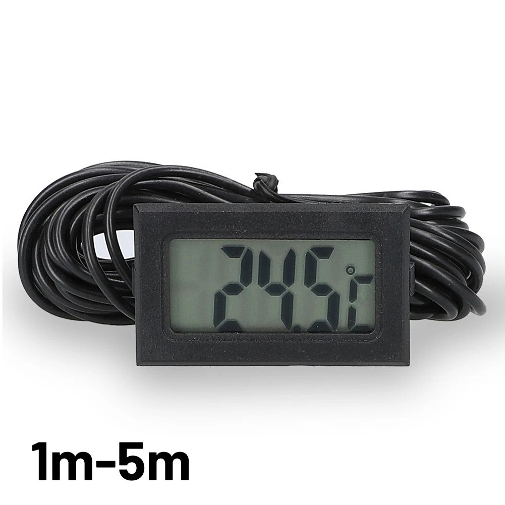 Mini Digital LCD Thermometer Hygrometer Temperature Meter Black
