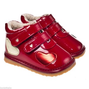 infant red boots