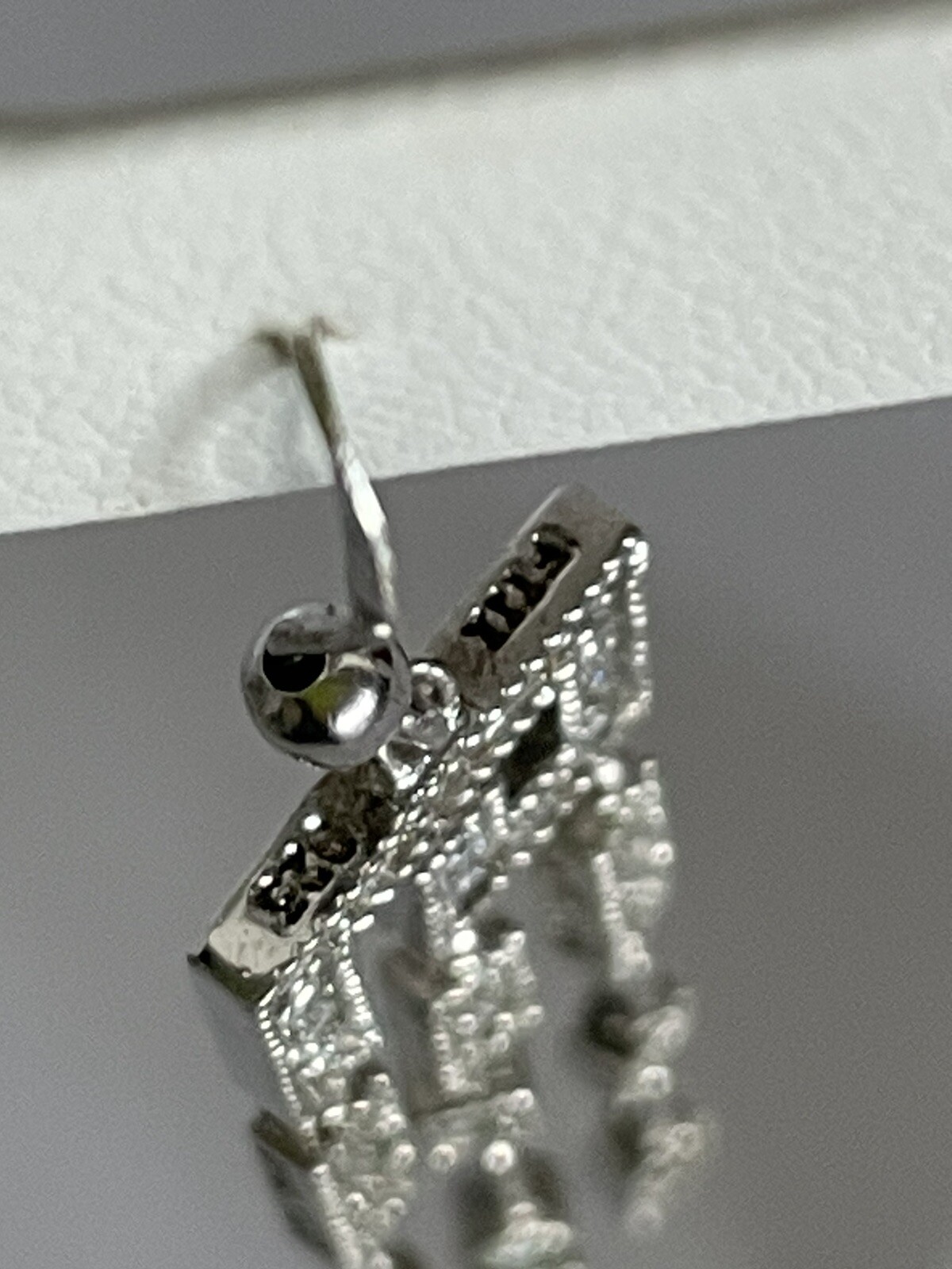 Lab Created Diamond Drop Dangle 925 Sterling Silv… - image 7