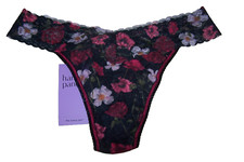 HANKY PANKY SIGNATURE LACE ORIGINAL RISE AM I DREAMING FLORAL SZ ONE SIZE NWT